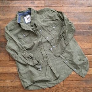 Green Button Up Shirt